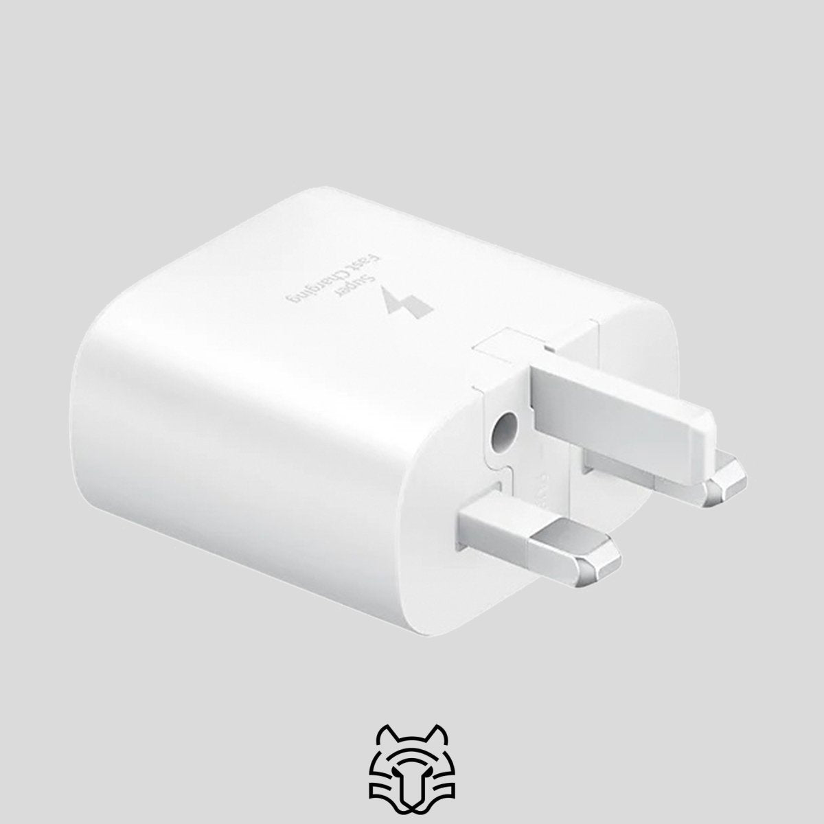 Samsung Three Pin Fast Charger - White Plug